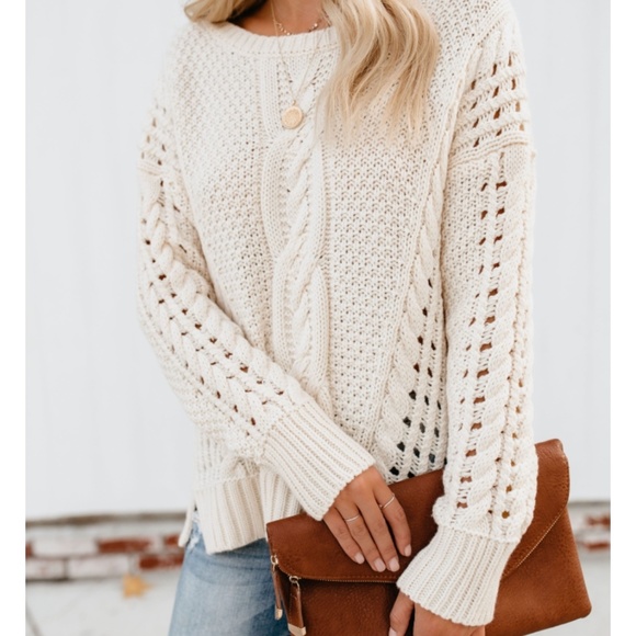 STELLA Loose Knit Pullover Sweater - Picture 4 of 8